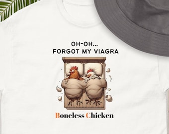 Camiseta 'Cluck-tastic' de edición limitada: camiseta única y divertida con broma de pollo y Viagra / ropa personalizada de moda, camisetas divertidas para reír