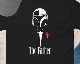 Unique Father’s Day Gift - Star Wars & Godfather Spoof Tee, Trendy Custom Comfy T-Shirt, Cool Parody Teeshirt for Dad