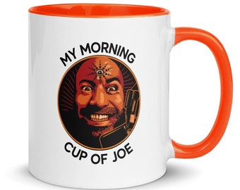 My morning cup of Joe coffee mug 6 colors two tones, Joe Rogan mug, The Joe Rogan Experience, Joe Rogan podcast, Mugs, Gifts, Gift for him