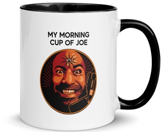My morning cup of Joe coffee mug 6 colors two tones, Joe Rogan mug, The Joe Rogan Experience, Joe Rogan podcast, Mugs, Gifts, Gift for him