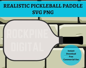 Realist pickleball paddle svg png, Racket, Clipart, Transparent, Free commercial use, Pickleball,  Vector image, Cricut printable svg file