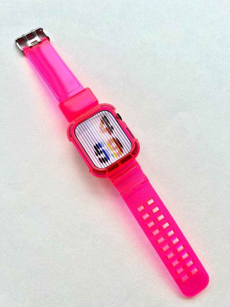 Clear Apple Watch Band, Transparent iWatch Strap, 40mm 44mm image 6