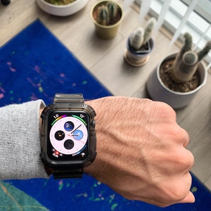 Clear Apple Watch Band, Transparent iWatch Strap, 40mm 44mm image 4