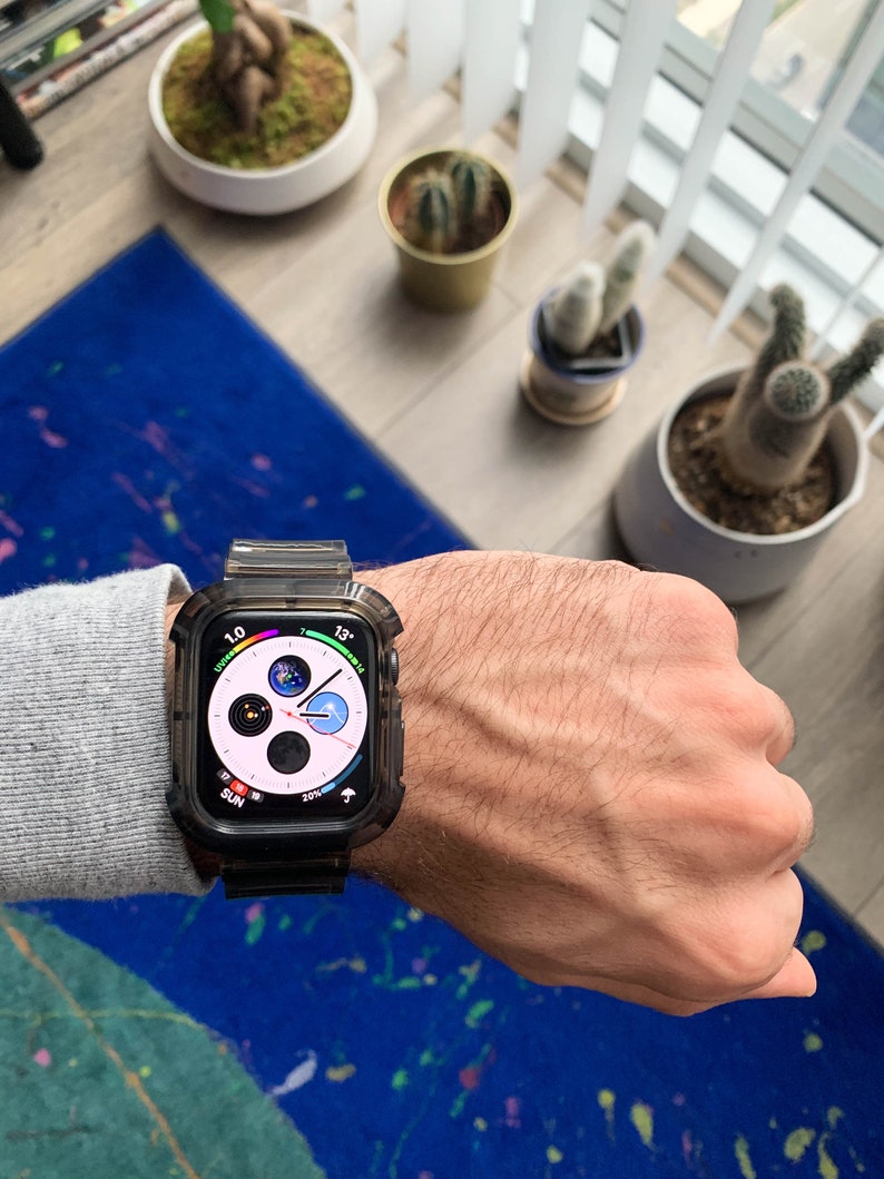 Clear Apple Watch Band, Transparent iWatch Strap, 40mm 44mm image 4