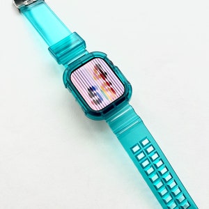 Clear Apple Watch Band, Transparent iWatch Strap, 40mm 44mm image 8
