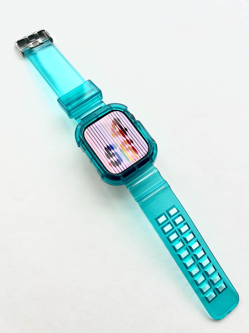 Clear Apple Watch Band, Transparent iWatch Strap, 40mm 44mm image 8