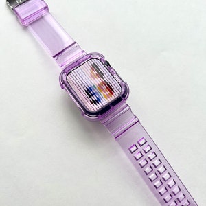 Clear Apple Watch Band, Transparent iWatch Strap, 40mm 44mm image 7