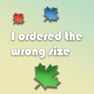I ordered the wrong size