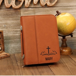 Personalized Bible Cover, Bible Cover, Leatherette Bible Cover, Customized Bible Cover, Religious Gifts, Monogrammed  Bible Cover