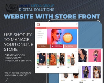 Custom Web Site With Store Front
