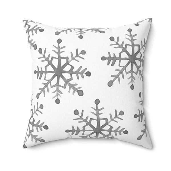 Snowflake Pillow Etsy