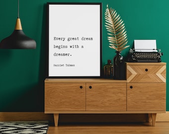 Harriet Tubman Quote, Growth Mindset Poster, Quote About Happiness, Classroom Poster, Entrepreneurship Quote, Harriet Tubman Wall Art