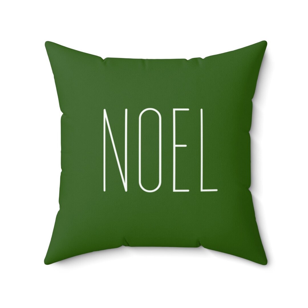 Modern Green Christmas Pillow Cover, Coastal Christmas, Green Holiday