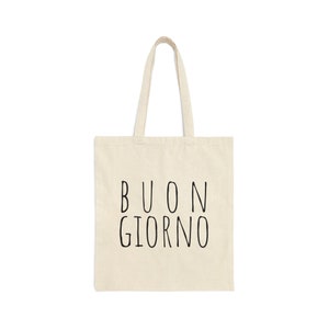 Italian Tote Bag, Buongiorno, Italy Gifts, Hello Beautiful Bag, Italy Gift For Women, Farmers Market Tote Bag, Tuscany Italy, Yoga Bag