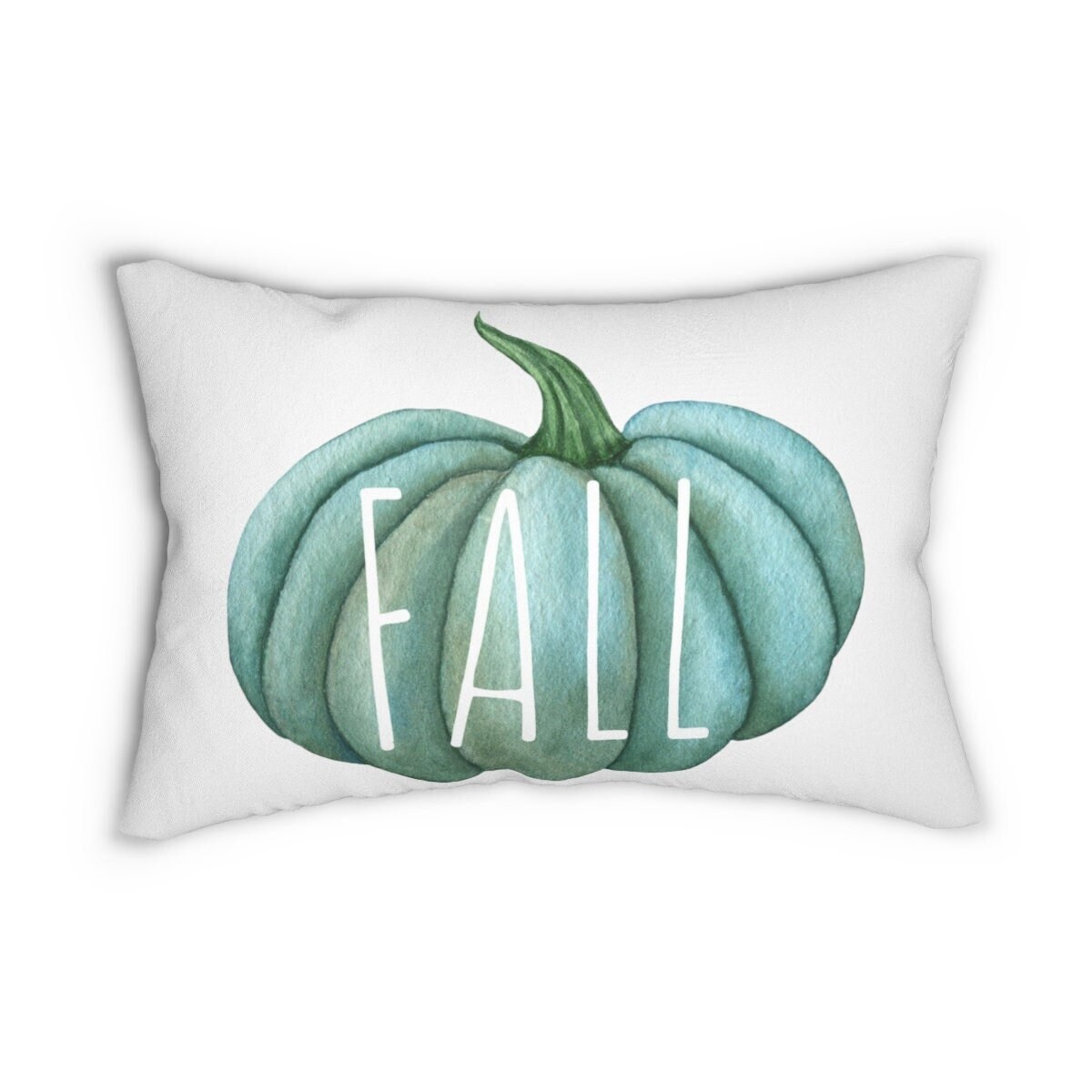 Teal pumpkin pillow sale