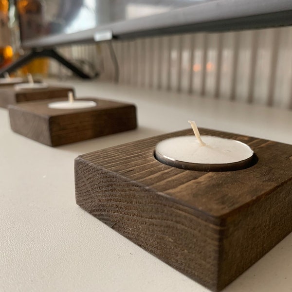 Rustic Tea Light Etsy UK