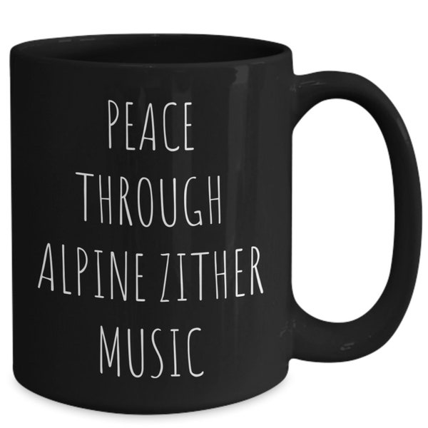 Alpine zither music mug gifts gift ideas for oma opa musician player folk polka instrument bar musical bow board box harp bk