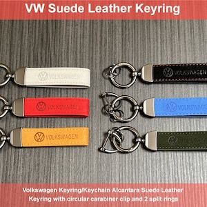 Volkswagen Suede Keyring Keychain - New Colours