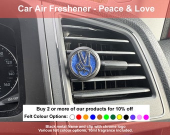 Car Air Freshener - Peace & Love