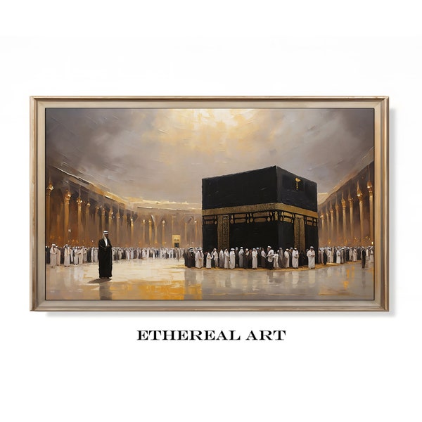 Kaaba Frame TV Art | Ramadan Decoration Kaaba Samsung Frametv Art | Islamic Frame TV Art | Muslim TV Art | Eid Decor | Religious Art Decore