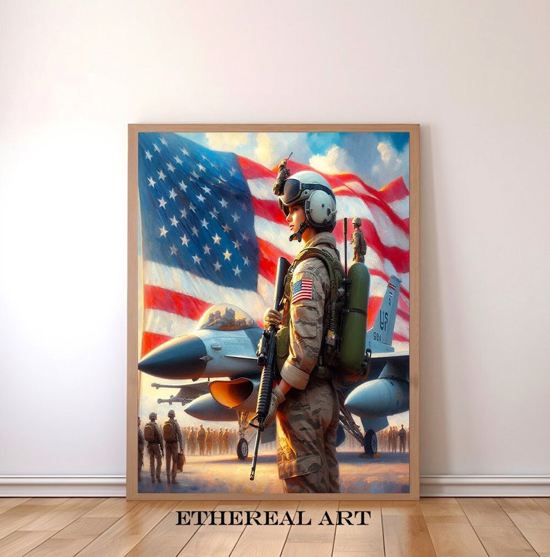 US Air Force Wall Art Printable Digital Download United States of