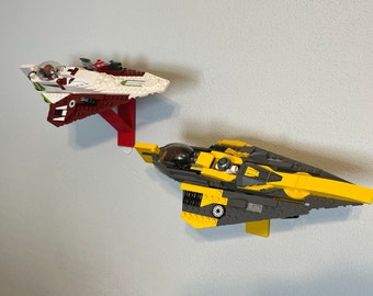 Wall Mount for LEGO® Star Wars™ Set 75333 or 75214 Jedi Starfighter