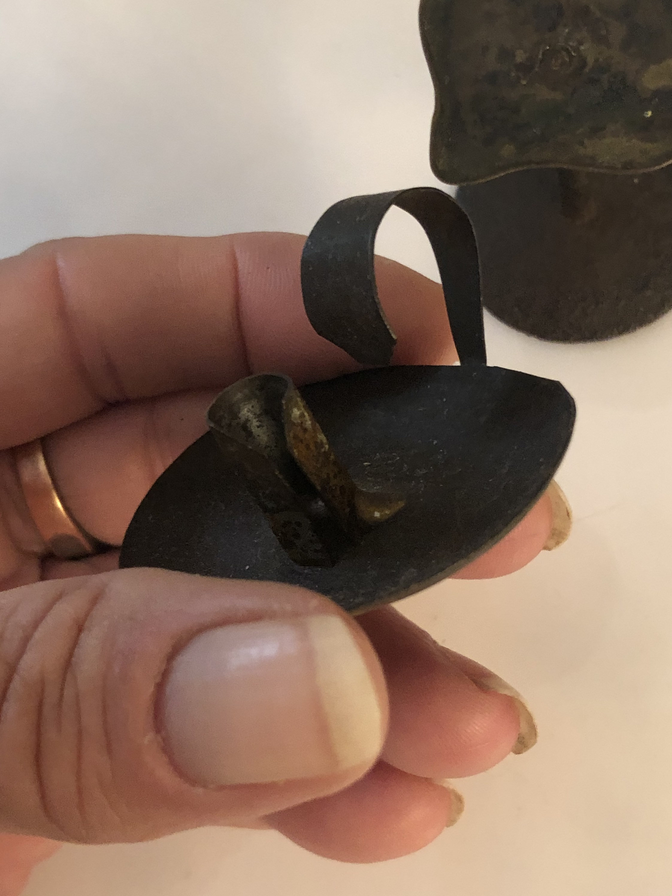 Antique Pioneer Hand Held Candle Holder Miniature Etsy