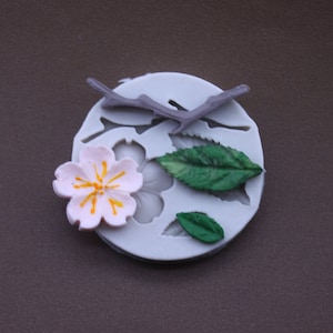 Cherry Blossom Silicon Mold-Tree Branch Mold-Fondant Molds-Flower Mold-Chocolate Molds-Resin Mold-Clay Mold-Cupcake Decorations-Cake Decor