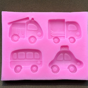 Various Vehicle Silicone Mold-Ambulance Mold-Fire Truck Mold-School Bus Mold- Taxi Cab Mold-Resin Silicone Mold-Clay Silicone Mold-Food Safe