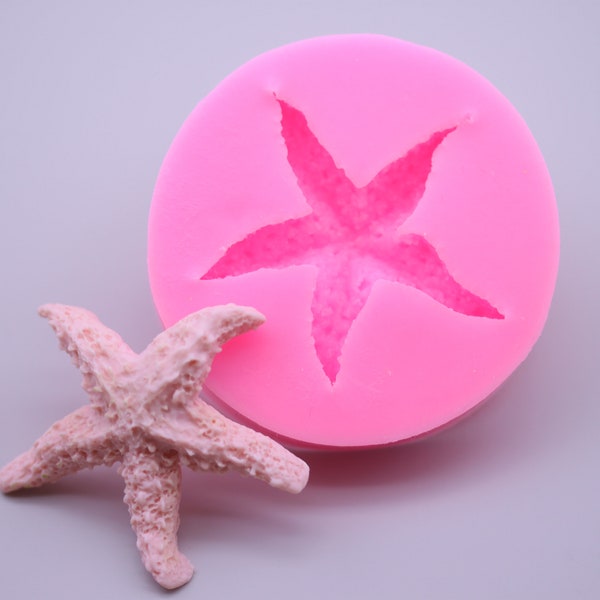 Starfish Silicon Mold-Sea Stars Fondant Mold-Sea Life Silicon Mold-Sea Creatures Silicon Molds-Candy Molds-Starfish Silicon Mold-Ocean Star