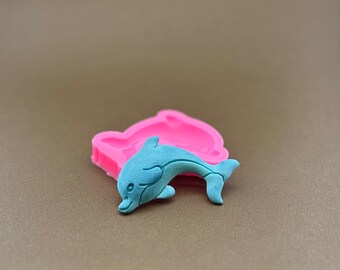 Dolphin Silicone Mold: Sea Life Fondant, Clay, Resin