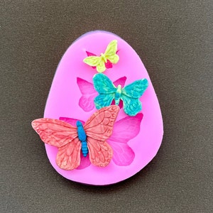 Butterflies Silicon Mold-Butterfly Mold-Nature Mold-Insect Molds-Chocolate Mold-Moth Silicon Mold-Resin Mold-Clay Molds-Fondant Mold