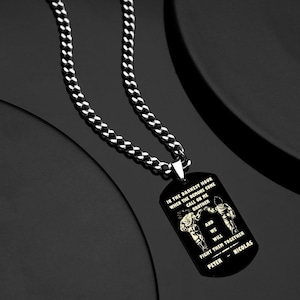 Gepersonaliseerde "Call On Me Brother" gegraveerde dogtag-ketting | Cadeau voor soldaten | Cadeau voor broers | Cadeau voor vrienden | Cadeau van man tot man