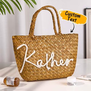 Personalisierte handgemachte Boho Bucket Bag | Reise-Einkaufstasche | Strandtasche | Hochzeit Geschenk für Frauen