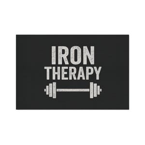 Iron Therapy barbell floor mat | Gym Decor | Fitness mat image 3