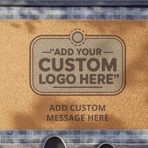 Personalized Coir Doormat, Funny Fitness Welcome Mat, Housewarming Gift