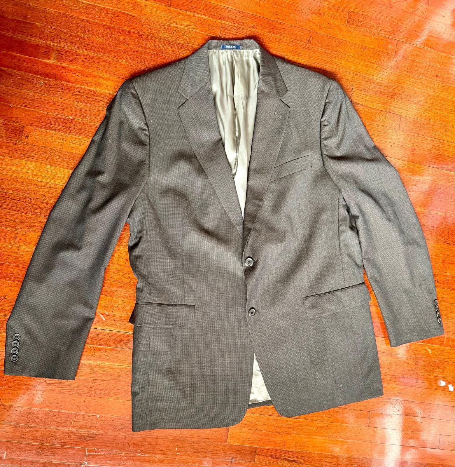 Hart Schaffner Marx, Vtg 70's Brown Union Made Hart Schaffner Marx Sports coat Blazer Suit jacket 44L