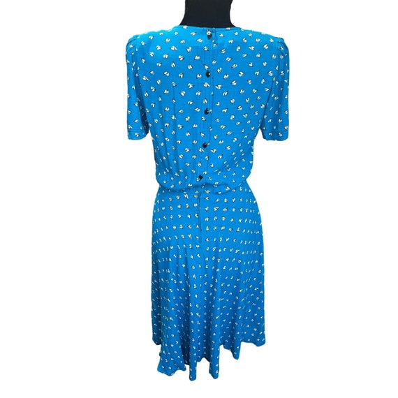 maggy london blue dress Maggy London Women's Balloon-Sleeve Mini Dress - Cream/Blue main image 0