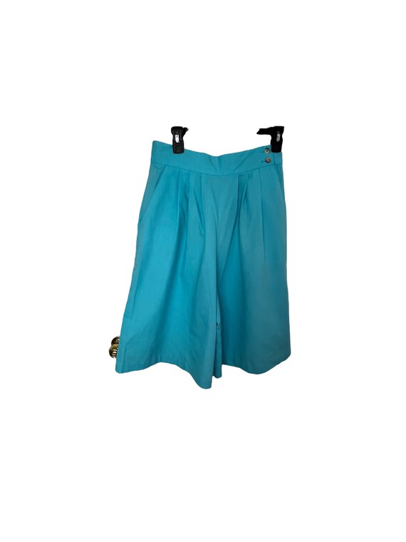 Vintage 70s Blue High Waisted Capris Gauchos Shorts Casual Etsy Canada