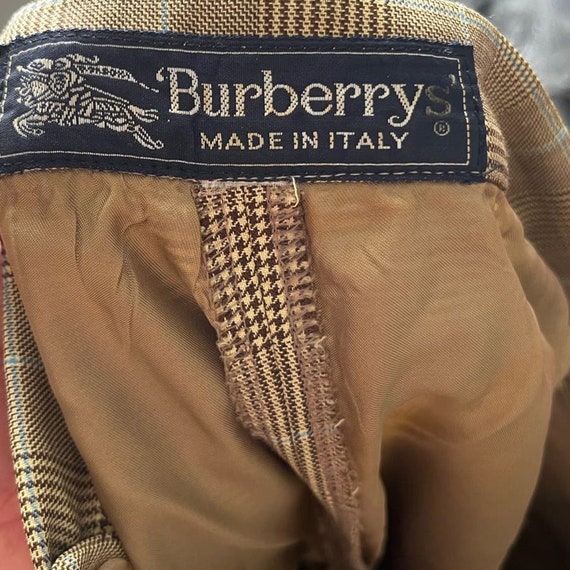 Vintage 90s Green Brown Designer Burberry Plaid Work Pants Preppy Small Medium Etsy UK