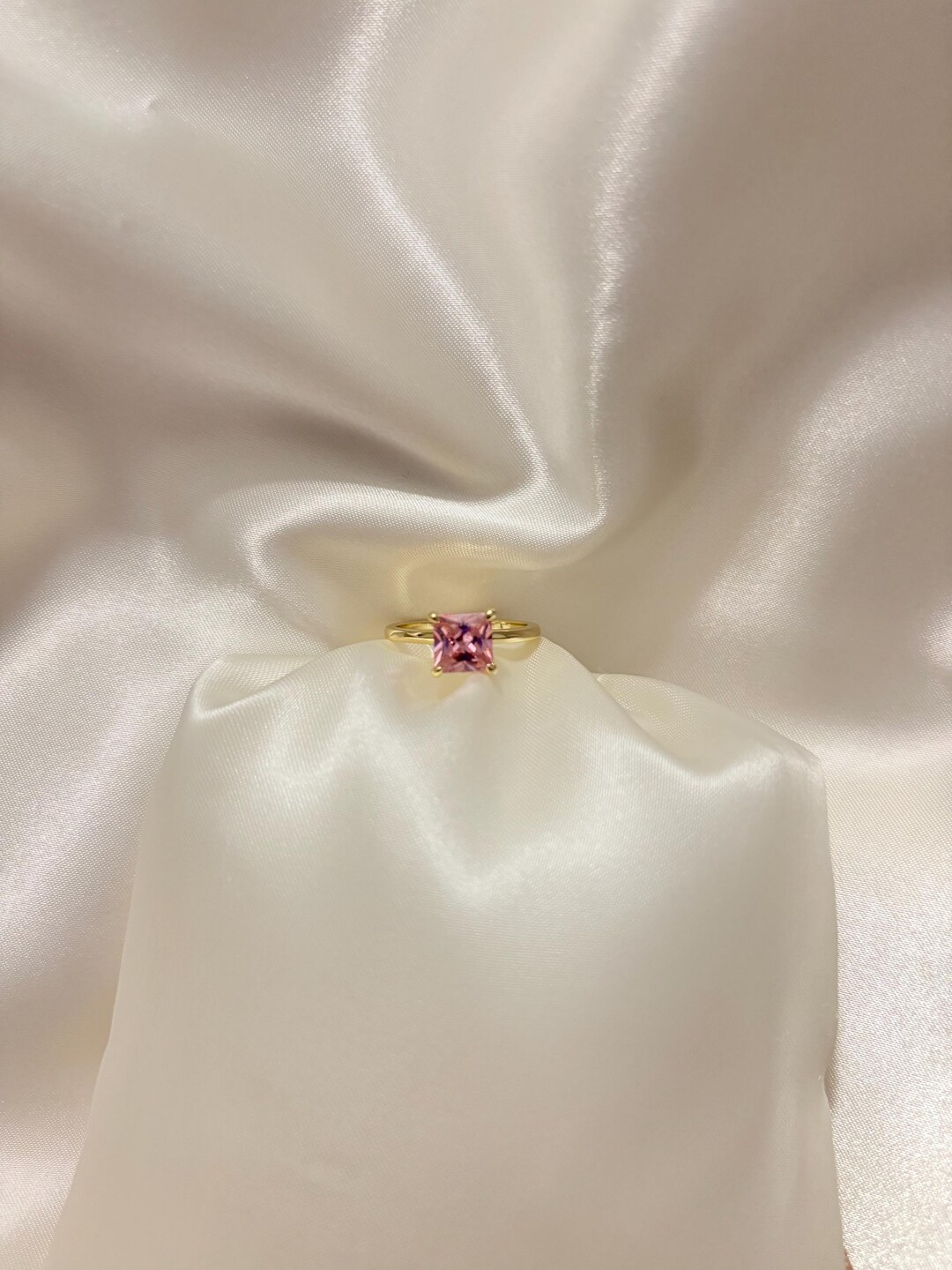 💖 Sterling Silver Princess Pink Ring – Fit for Your Royal Fantasy! 💖 main image 0
