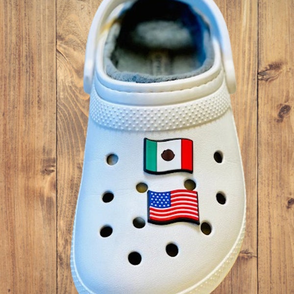 USA The National Flag Shoe Charm Flags Croc Charm - USA, United States Clog Charm Shoe Accessories Shoe Decoration