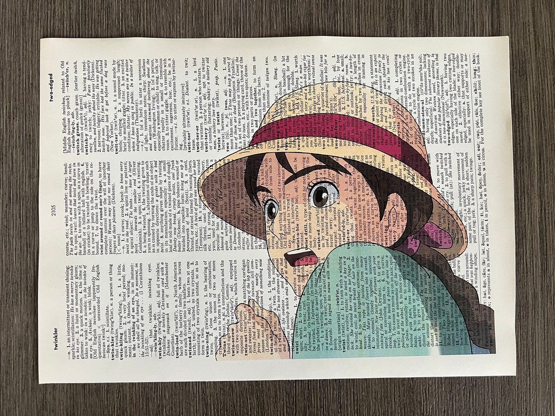 Howls Moving Castle Themed Dictionary Prints 3 Set of 6 Etsy