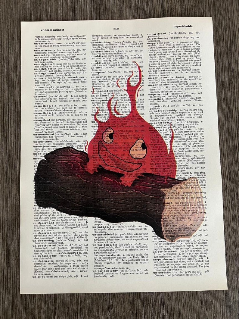 Howls Moving Castle Themed Dictionary Prints 3 Set of 6 Etsy