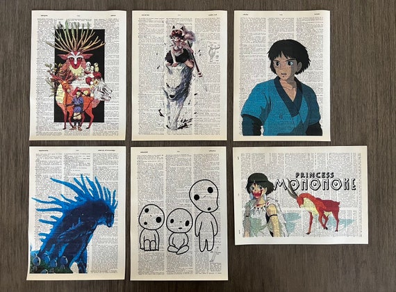 Princess Mononoke (Japanese) print by Vintage Entertainment Collection
