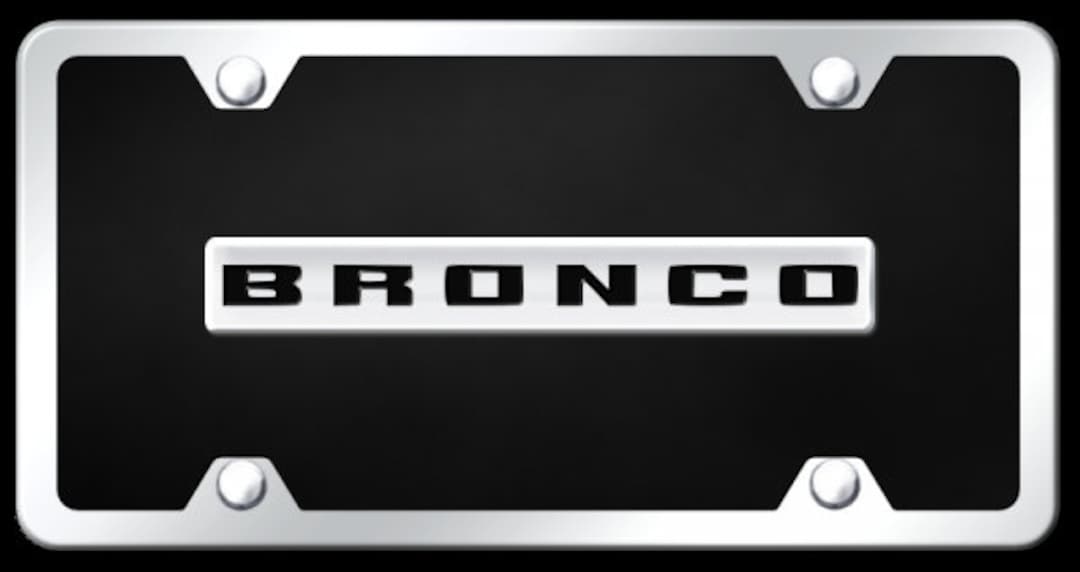 Ford Bronco 2020 Logo Black Acrylic Kit License Plate Frame - Etsy
