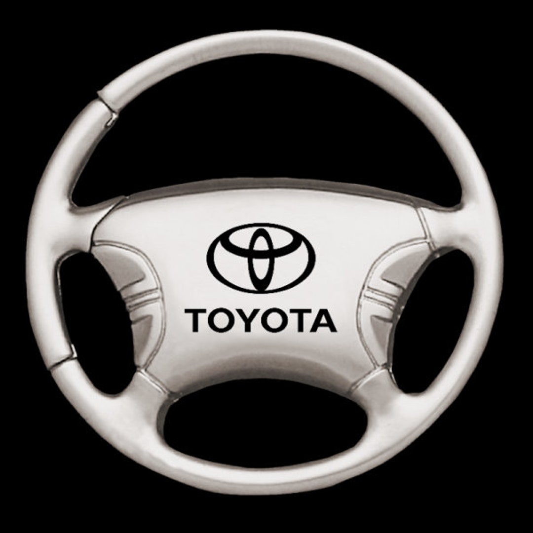 Toyota Logo Word Steering Wheel Key Chain Key Ring Official Etsy