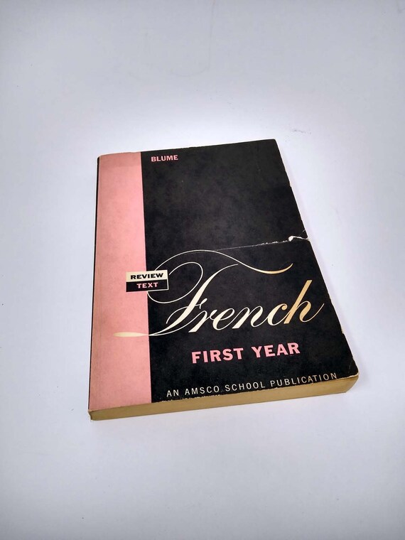 1959 First Year French School Book Amsco School Publications - Etsy
