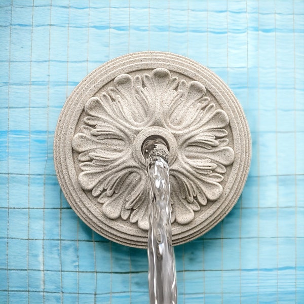 Fountain rosette for pool Wall fountain Water spout Poll water feature Water fountain emitter Pool fountain