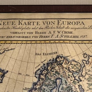 Neue Karte von Europa 1787.